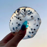 Black & White Star Glass Sugar Cube