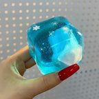 [CHIBOKI] Handmade Cube Crystal Jelly Squishy | Moldable Ultra-Soft Toy