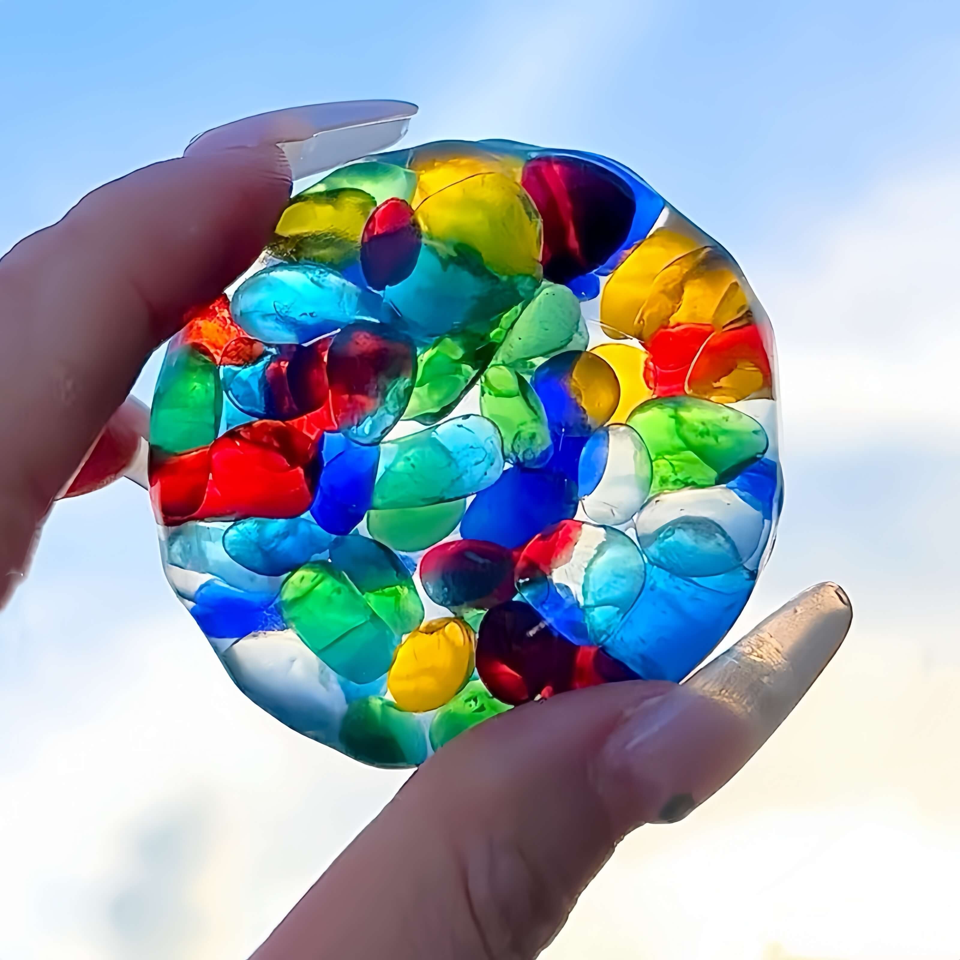 [CHIBOKI]Pearl Squishy Ball – Handmade Stress Relief Toy for All Ages | Pearl Ball