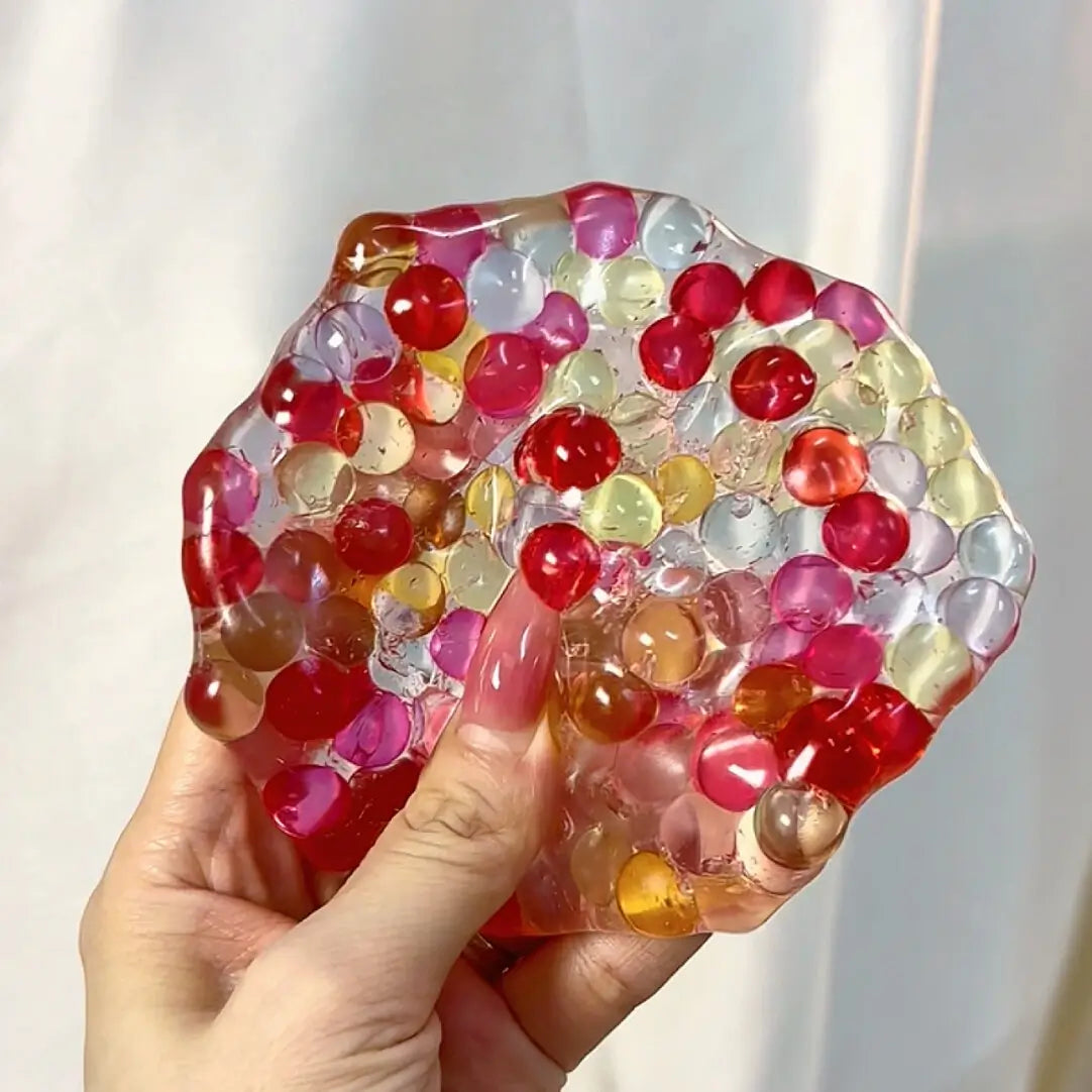 [CHIBOKI] Colorful Candy Boba Squishy Ball - Thin Skin Malleable Stress Relief Toy