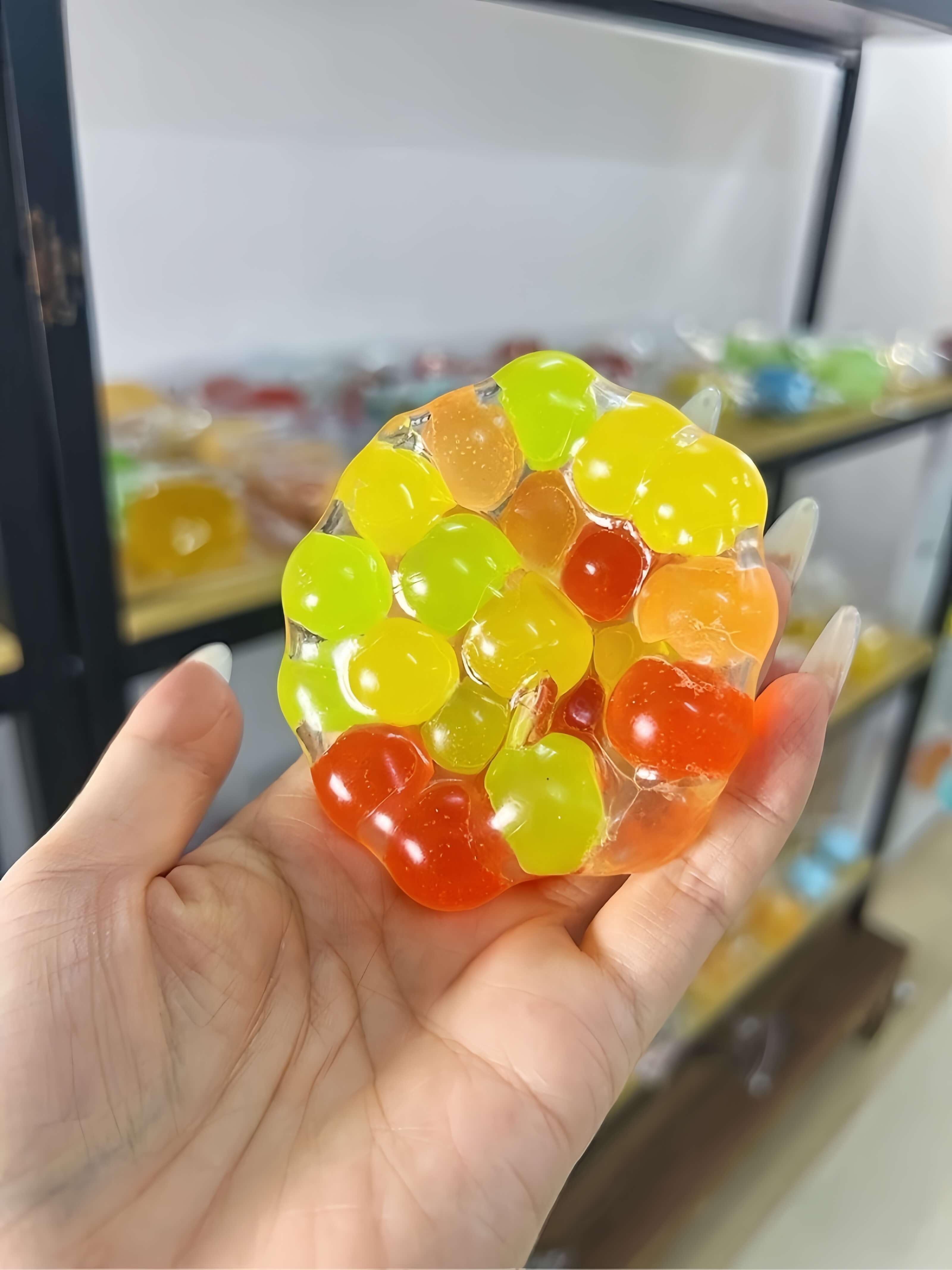 [CHIBOKI]Pearl Squishy Ball – Handmade Stress Relief Toy for All Ages | Pearl Ball