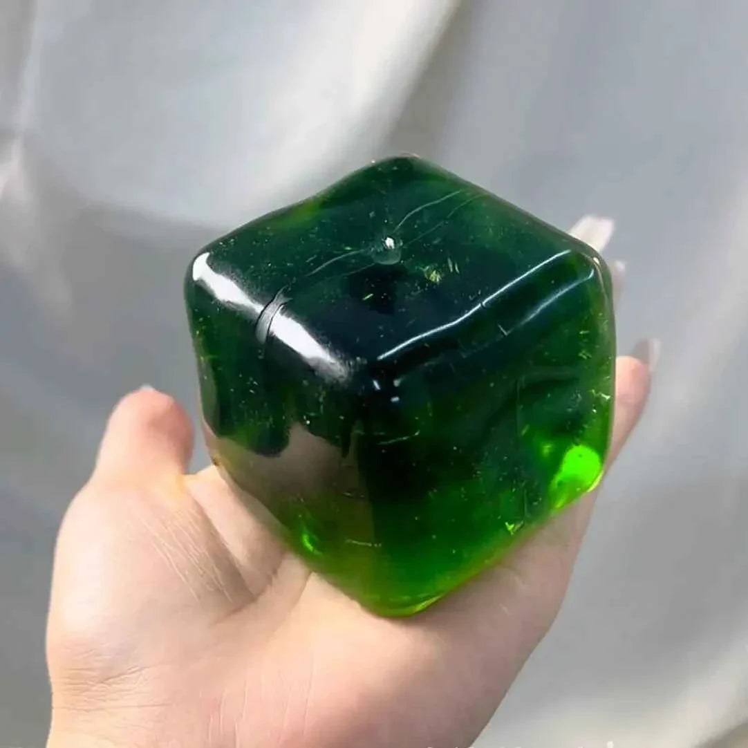 [CHIBOKI] Handmade Cube Crystal Jelly Squishy | Moldable Ultra-Soft Toy