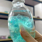 [CHIBOKI]Clear Bottle Squishy Ball – Handmade Stress Relief Desk Toy | Layered Sand Bottle
