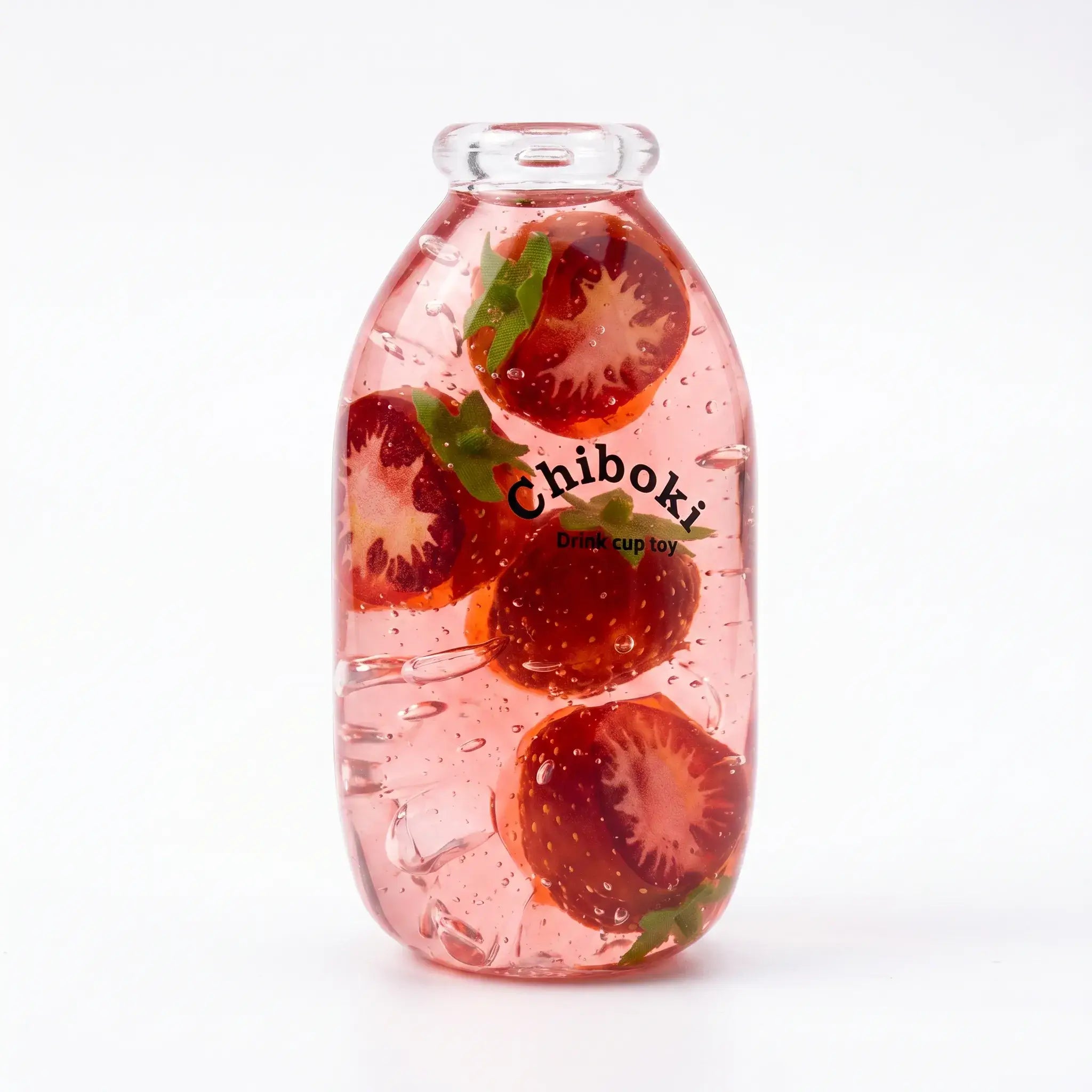 [CHIBOKI] Clear Bottle Squishy Ball – Handmade Stress Relief Desk Toy | Crystal & Soda Bottle