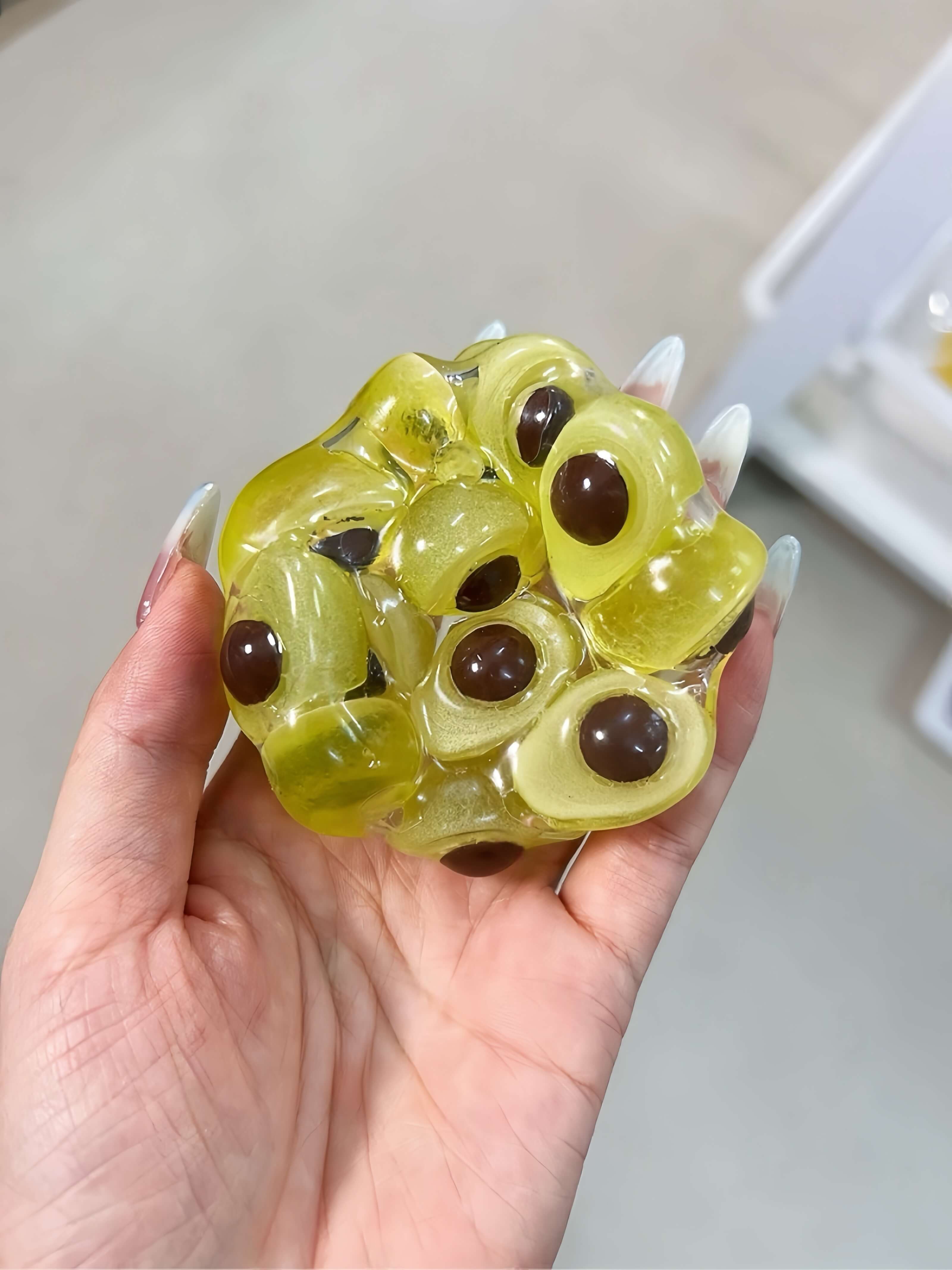 [CHIBOKI]Pearl Squishy Ball – Handmade Stress Relief Toy for All Ages | Pearl Ball