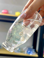 [CHIBOKI]Clear Bottle Squishy Ball – Handmade Stress Relief Desk Toy | Layered Sand Bottle