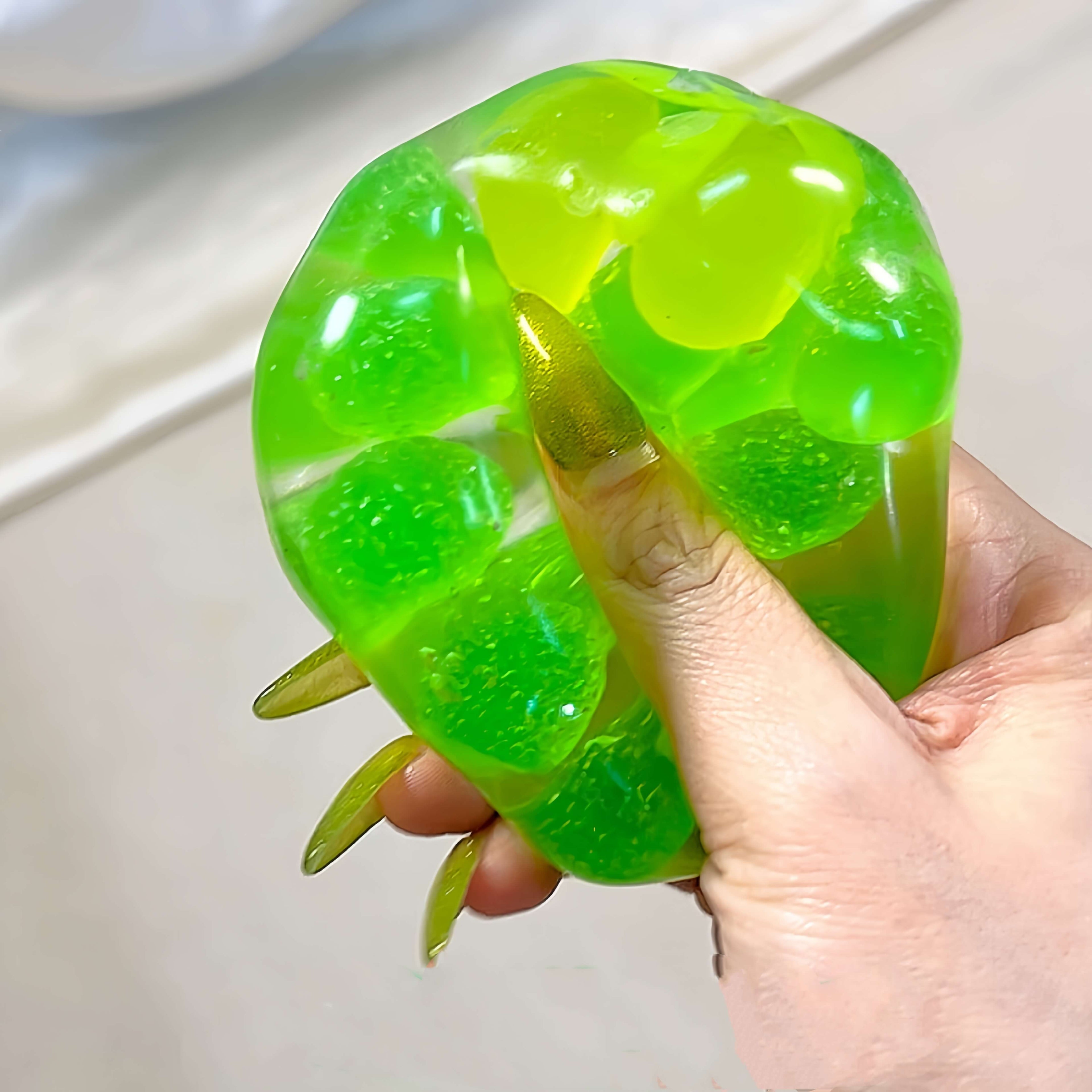 [CHIBOKI]Pearl Squishy Ball – Handmade Stress Relief Toy for All Ages | Hard Candy Texture