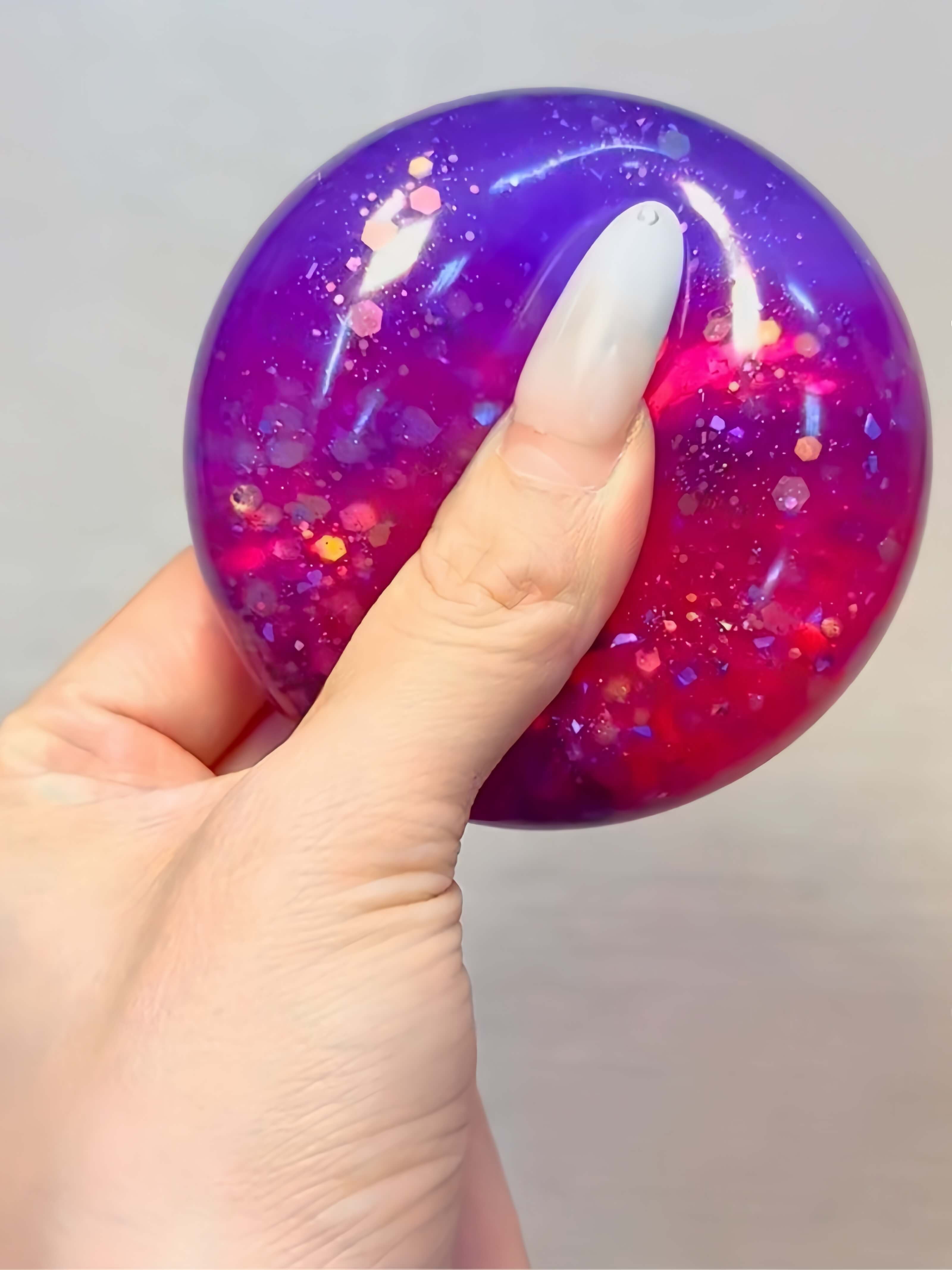 [CHIBOKI]2025 Summer Heavyweight New Arrival! Original Layered Dual - color Flowing Sand Handmade Stress Relief Ball