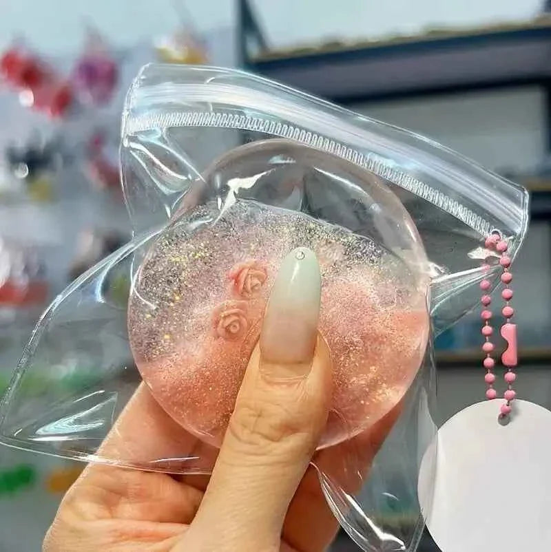 [CHIBOKI]Handmade Layered Gel Jelly Ball Squishy | Center-Filled Stress Relief Toy