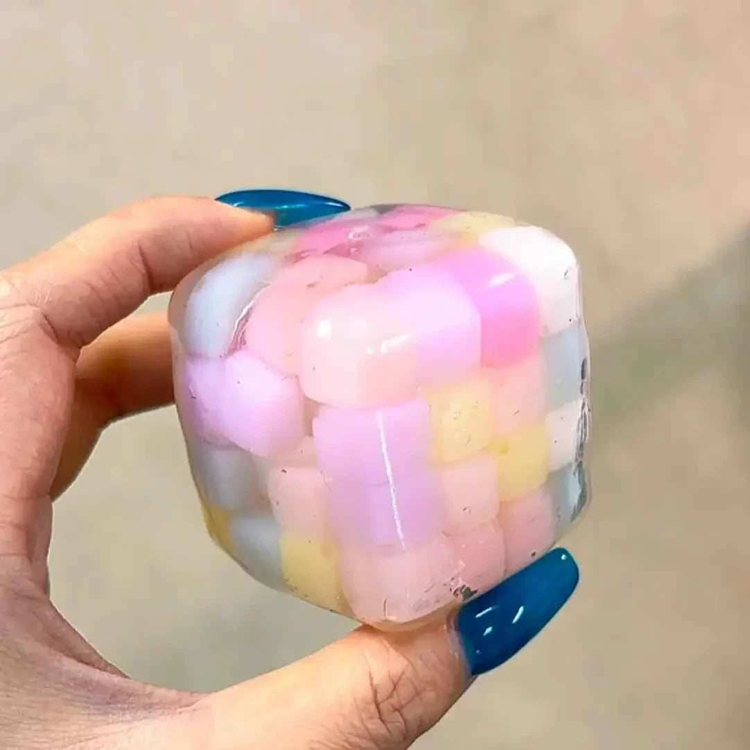 [CHIBOKI] Original Hard Candy Magic Cube Squishy - Non-Elastic Plasticity Handmade Stress Relief Toy