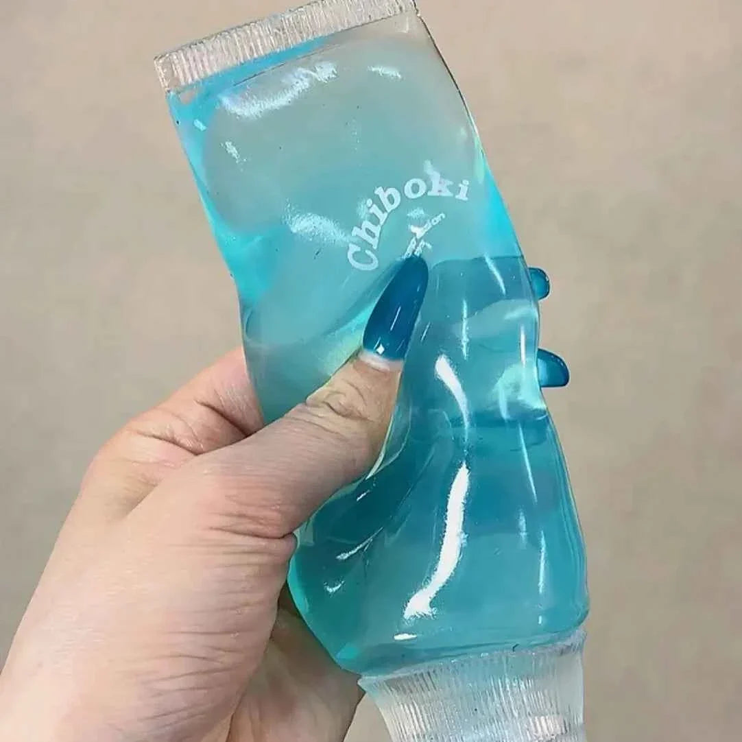 Chiboki Toothpaste Squishy – Glitter Jelly ASMR Toy