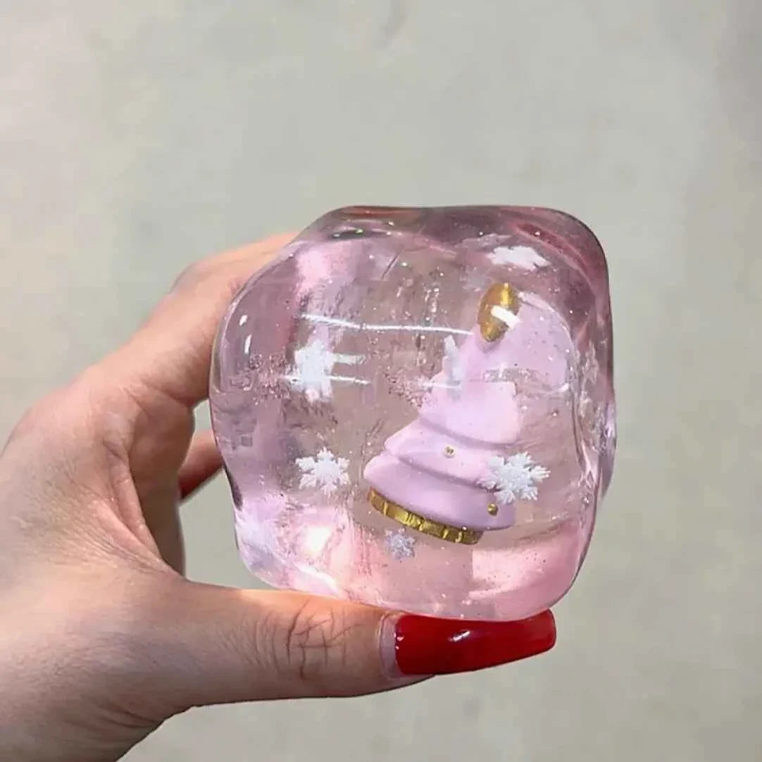 [CHIBOKI] Handmade Cube Crystal Jelly Squishy | Moldable Ultra-Soft Toy