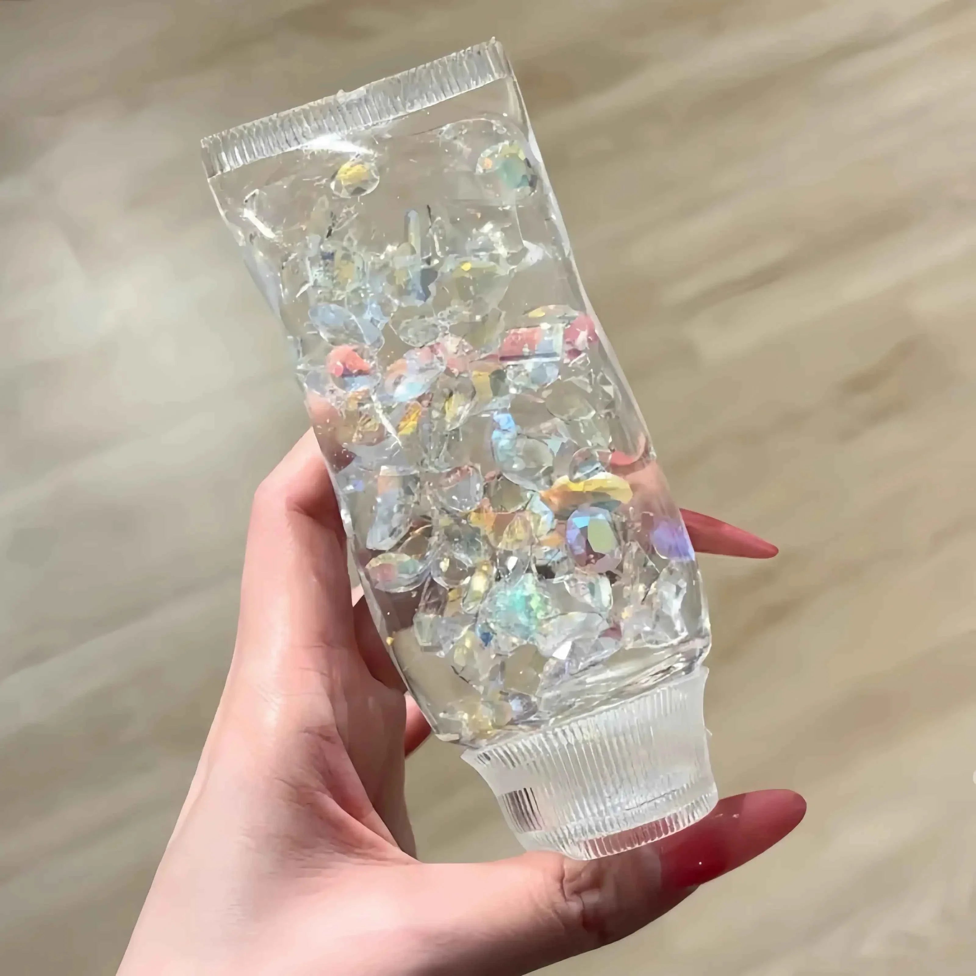 Chiboki Toothpaste Squishy – Glitter Jelly ASMR Toy