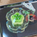 Sleepy Bean & Alien Charm Set – Handcrafted Mini Squishy