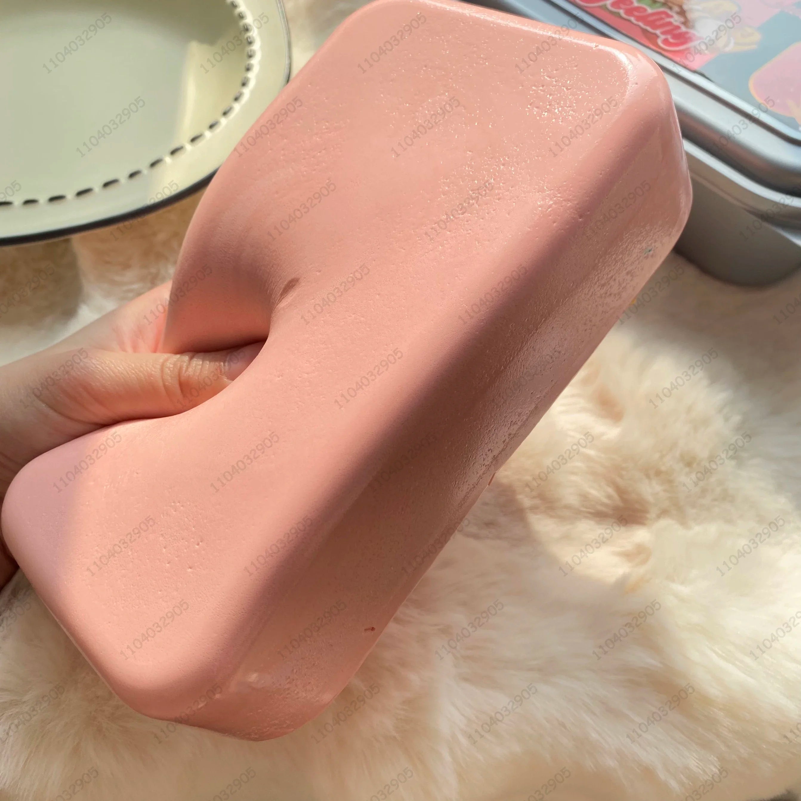Sticky Box Cake Squishy Toy Slow Rising Moist Ice Cream Box Fidget Toys anti Stress Relief ASMR Sensory Toys for Kids and Adult