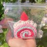 Snow-Capped Strawberry Swiss Roll