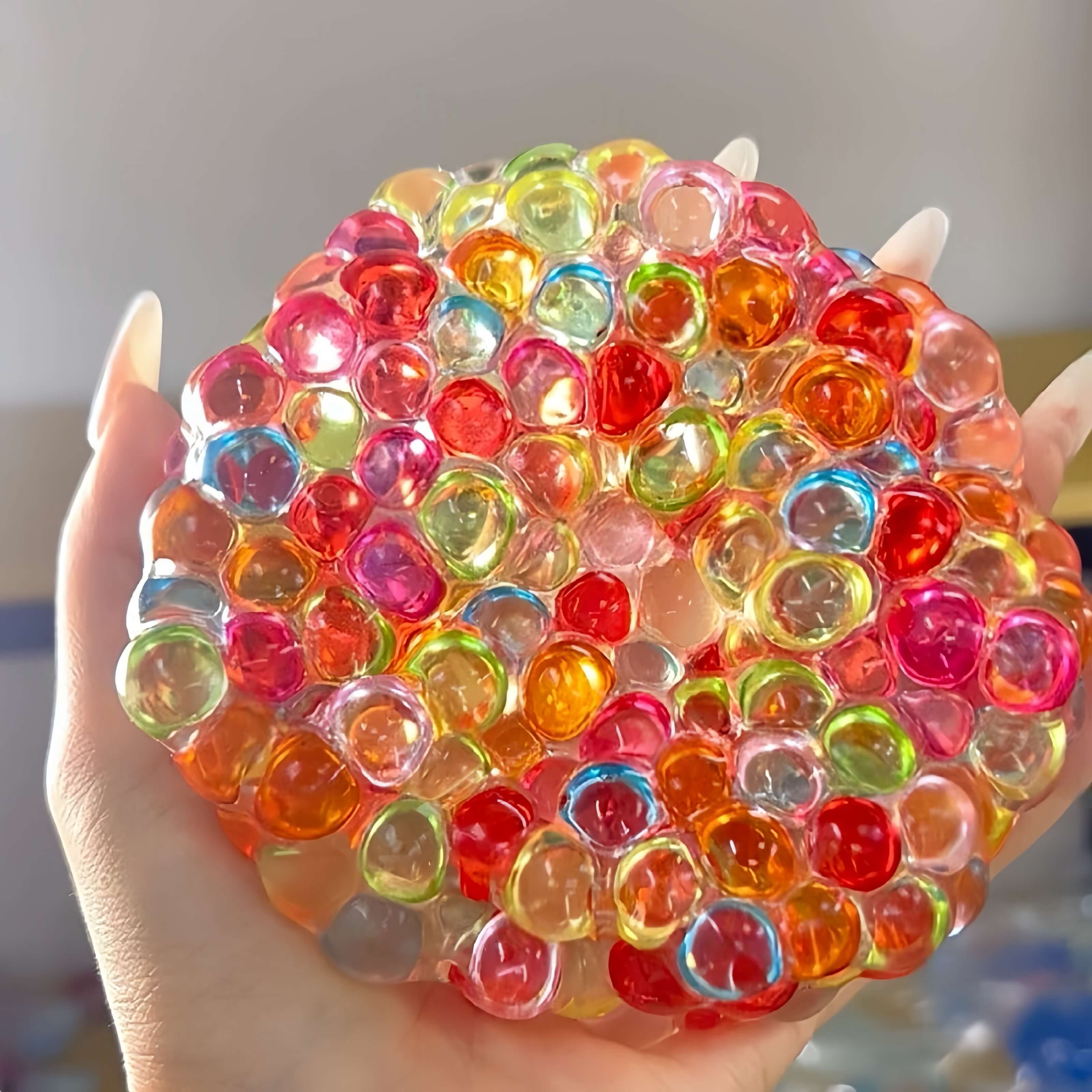 [CHIBOKI]Jumbo Pearl Squishy Ball – Handmade Stress Relief Toy for All Ages
