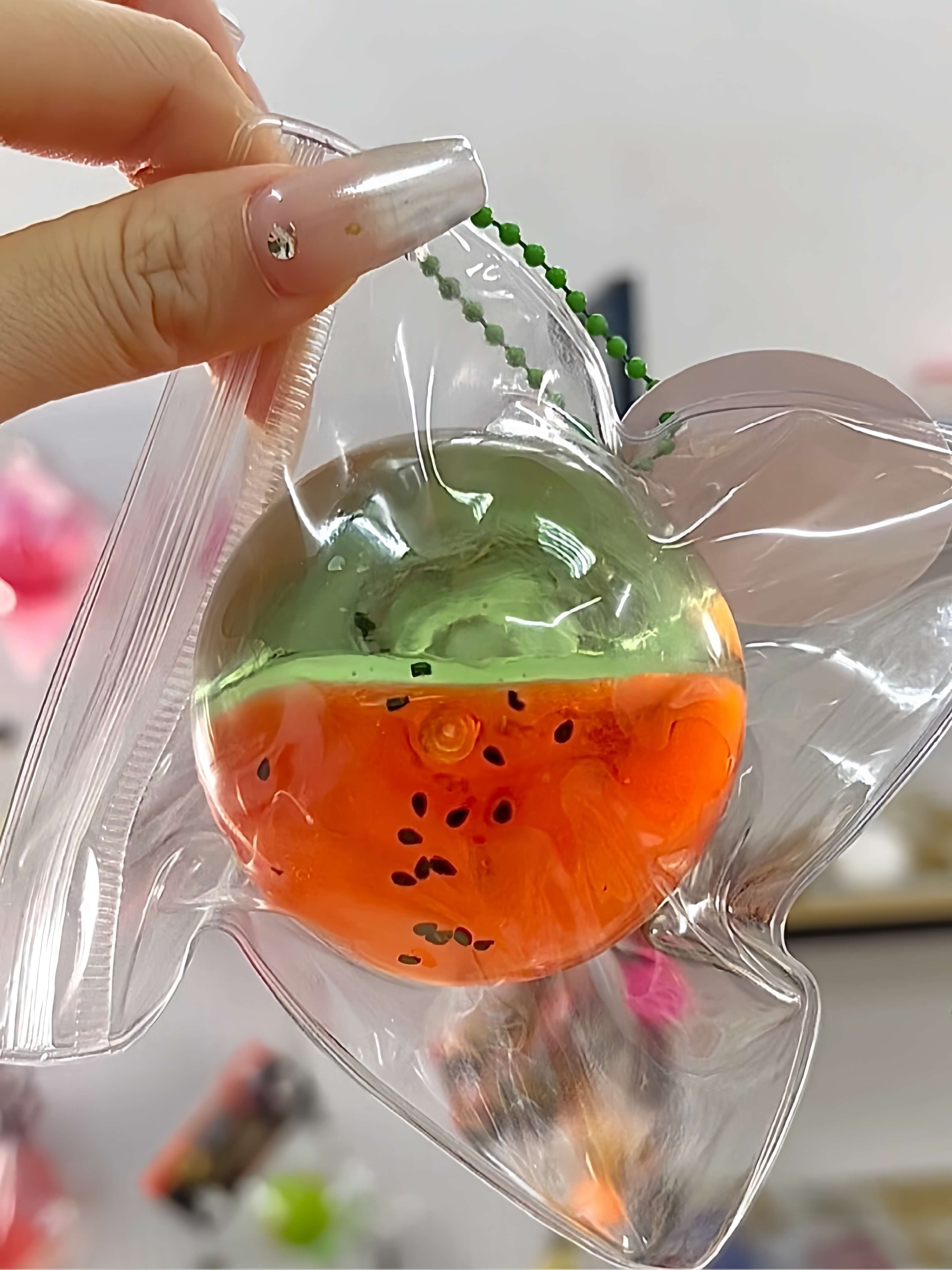 [CHIBOKI]2025 Summer Heavyweight New Arrival! Original Layered Dual - color Flowing Sand Handmade Stress Relief Ball