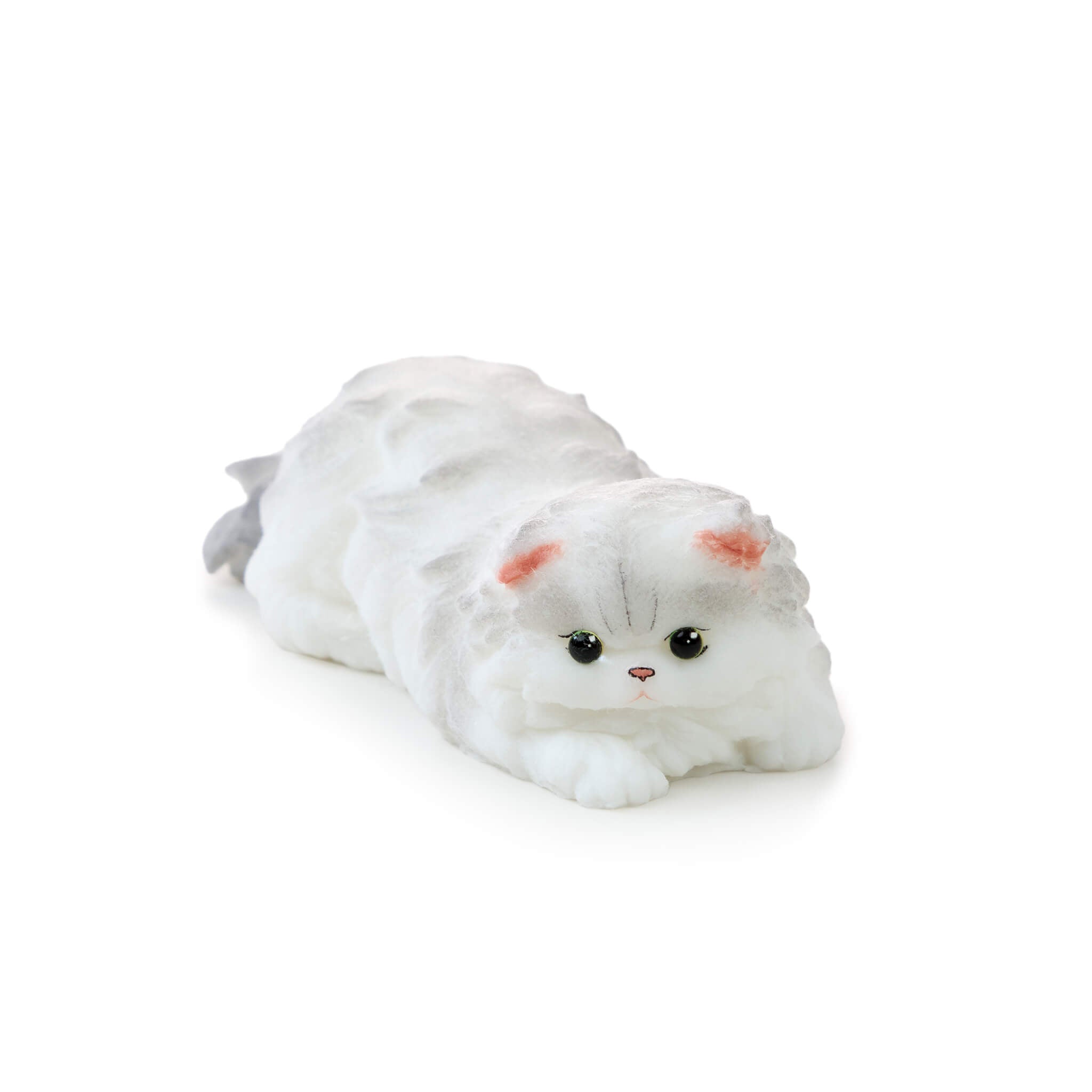 Long-Haired Cat Squishy: Handcrafted Silicone Stress Relief