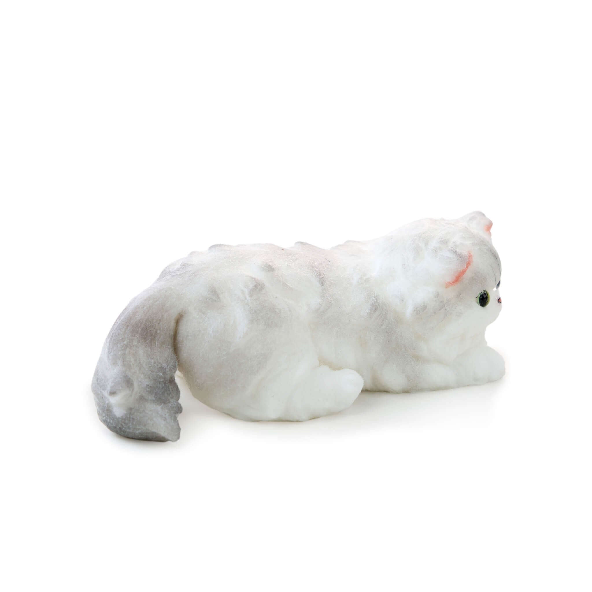 Long-Haired Cat Squishy: Handcrafted Silicone Stress Relief